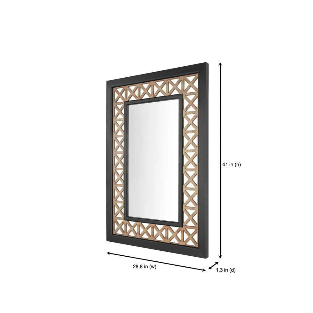 Home Decorators Collection Large Rectangle Multi-Colored Antiqued Classic Accent Mirror (41 in. H x 29 in. W) 5 Home Decorators Collection Large Rectangle Multi-Colored Antiqued Classic Accent Mirror (41 in. H x 29 in. W) - Image 3
