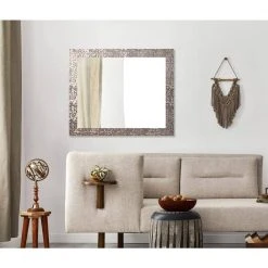 Home Decorators Collection 27 in. x 33 in. Bronze Frame Modern Rectangle Vanity Mirror -Flora Home Decorators Soldes home decorators collection wall mirrors 3234 e 032 31 1000