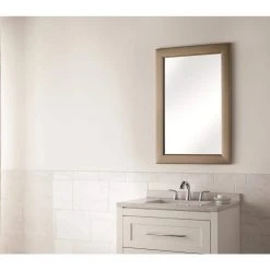Home Decorators Collection 32.5 in. x 28.5 in. Classic Rectangle Framed Polished Vanity Mirror -Flora Home Decorators Soldes home decorators collection wall mirrors 4841 28 31 1000