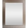 Home Decorators Collection 28.5 in. x 34.5 in. Brown Classic Mosaic Rectangle Vanity Framed Mirror