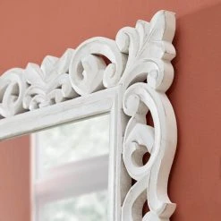 Home Decorators Collection Medium Rectangular White Wood Framed Mirror (24 in. W x 32 in. H) -Flora Home Decorators Soldes home decorators collection wall mirrors cac mir 007 vty 40 1000