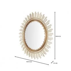 Home Decorators Collection Medium Sunburst Gold Modern Accent Mirror (31 in. Diameter) 16 Home Decorators Collection Medium Sunburst Gold Modern Accent Mirror (31 in. Diameter) -Flora Home Decorators Soldes home decorators collection wall mirrors dc18 12935 r 40 1000