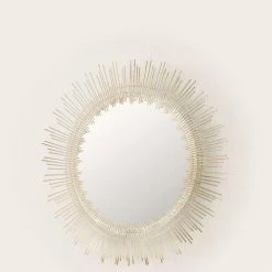 Home Decorators Collection Medium Sunburst Gold Modern Accent Mirror (31 in. Diameter) 22 Home Decorators Collection Medium Sunburst Gold Modern Accent Mirror (31 in. Diameter) -Flora Home Decorators Soldes home decorators collection wall mirrors dc18 12935 r 4f 1000