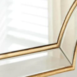 Home Decorators Collection Medium Ornate Gold Beveled Glass Classic Accent Mirror (24 in. H x 35 in. W) -Flora Home Decorators Soldes home decorators collection wall mirrors h5 mh 239 1d 1000