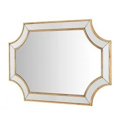 Home Decorators Collection Medium Ornate Gold Beveled Glass Classic Accent Mirror (24 in. H x 35 in. W) -Flora Home Decorators Soldes home decorators collection wall mirrors h5 mh 239 66 1000