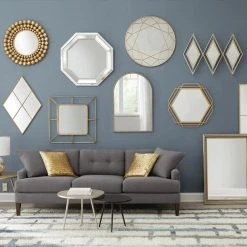 Home Decorators Collection Medium Octagonal Silver Beveled Glass Classic Accent Mirror (31 in. H x 31 in. W) -Flora Home Decorators Soldes home decorators collection wall mirrors h5 mh 250 a0 1000 1