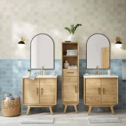 Home Decorators Collection Medium Arched Black Classic Accent Mirror (35 in. H x 24 in. W) -Flora Home Decorators Soldes home decorators collection wall mirrors h5 mh 255 c3 1000