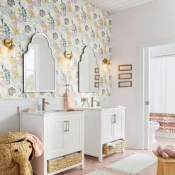 Home Decorators Collection Medium Ornate Arched Beveled Glass Classic Accent Mirror (35 in. H x 24 in. W) -Flora Home Decorators Soldes home decorators collection wall mirrors h5 mh 258 31 1000