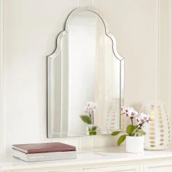 Home Decorators Collection Medium Ornate Arched Beveled Glass Classic Accent Mirror (35 in. H x 24 in. W) -Flora Home Decorators Soldes home decorators collection wall mirrors h5 mh 258 40 1000