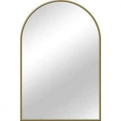 Home Decorators Collection Medium Arched Gold Classic Accent Mirror (35 in. H x 24 in. W) -Flora Home Decorators Soldes home decorators collection wall mirrors h5 mh 625 31 1000