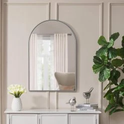 Home Decorators Collection Medium Arched Silver Classic Accent Mirror (35 in. H x 24 in. W) -Flora Home Decorators Soldes home decorators collection wall mirrors h5 mh 723 e1 1000