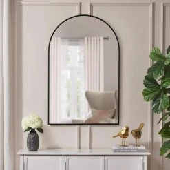 Home Decorators Collection Large Arched Black Classic Accent Mirror (39 in. H x 26 in. W) -Flora Home Decorators Soldes home decorators collection wall mirrors h5 mh 724 e1 1000