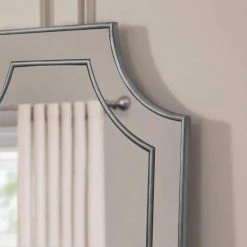 Home Decorators Collection Medium Ornate Silver Beveled Glass Classic Accent Mirror (24 in. H x 35 in. W) -Flora Home Decorators Soldes home decorators collection wall mirrors h5 mh 729 1d 1000