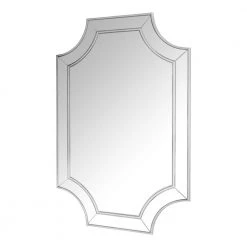 Home Decorators Collection Medium Ornate Silver Beveled Glass Classic Accent Mirror (24 in. H x 35 in. W) -Flora Home Decorators Soldes home decorators collection wall mirrors h5 mh 729 66 1000