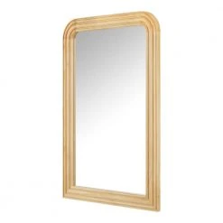 Home Decorators Collection Medium Arched Natural Wood Framed Mirror (36 in. W x 24 in. H) -Flora Home Decorators Soldes home decorators collection wall mirrors h5 mh 767 1d 1000