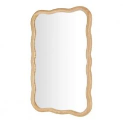Home Decorators Collection Medium Wavy Natural Wood Framed Mirror (24 in. W x 36 in. H) -Flora Home Decorators Soldes home decorators collection wall mirrors h5 mh 768 4f 1000