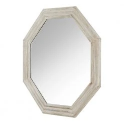 Home Decorators Collection Medium Modern Octagon White Wooden Framed Mirror (30 in. W x 30 in. H) -Flora Home Decorators Soldes home decorators collection wall mirrors h5 mh 839 1d 1000