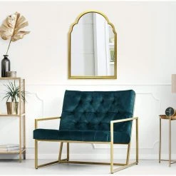 Home Decorators Collection 22 in. x 32 in. MDF Rustic Irregular Frame Vanity Mirror -Flora Home Decorators Soldes home decorators collection wall mirrors lm 18 31 1000