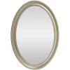 Home Decorators Collection 32 in. x 22 in. Gold Rustic Oval Design Wood Frame Vanity Mirror