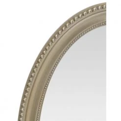 Home Decorators Collection 32 in. x 22 in. Gold Rustic Oval Design Wood Frame Vanity Mirror -Flora Home Decorators Soldes home decorators collection wall mirrors lm 19331 77 1000
