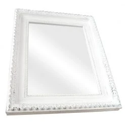 Home Decorators Collection 28.3 in. x 36.3 in. White Wood Frame Rustic Rectangle Vanity Mirror -Flora Home Decorators Soldes home decorators collection wall mirrors lm 29 1d 1000