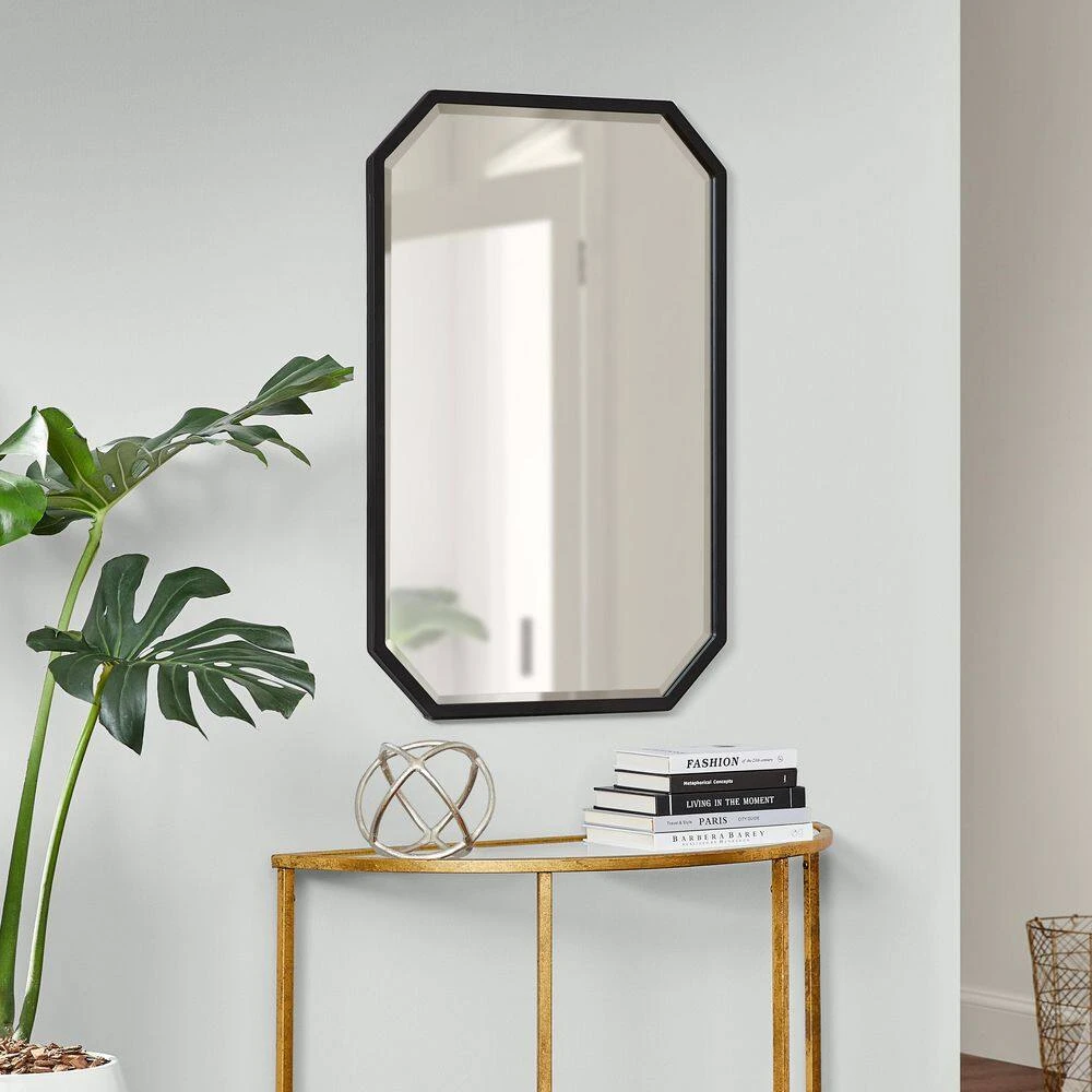 Home Decorators Collection Medium Beveled Black Framed Mirror (24 in. W x 36 in. H) 4 Home Decorators Collection Medium Beveled Black Framed Mirror (24 in. W x 36 in. H) - Image 2