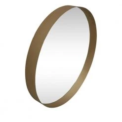 Home Decorators Collection Medium Round Gold Deep-Set Modern Mirror (26 in. Diameter) -Flora Home Decorators Soldes home decorators collection wall mirrors mr20404 hd 66 1000
