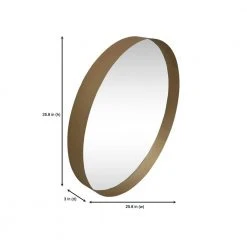 Home Decorators Collection Medium Round Gold Deep-Set Modern Mirror (26 in. Diameter) -Flora Home Decorators Soldes home decorators collection wall mirrors mr20404 hd a0 1000