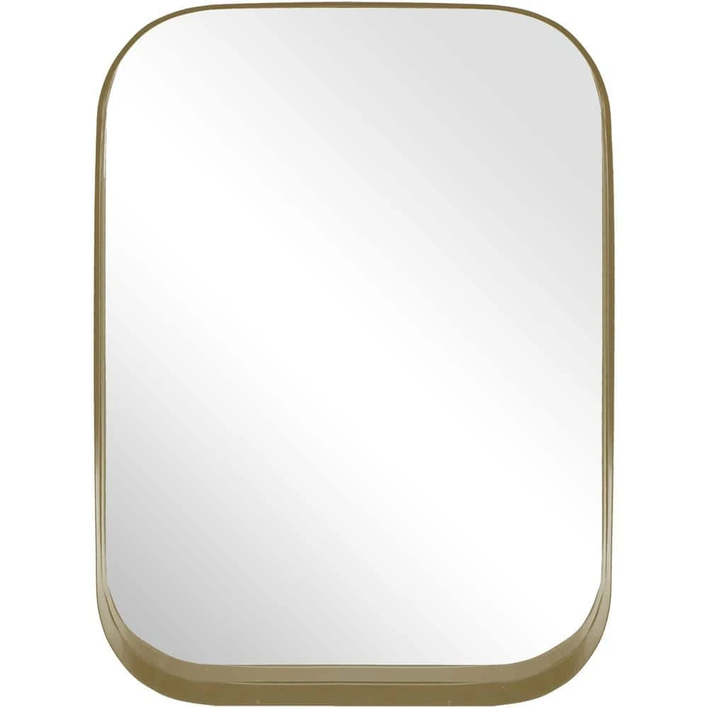 Home Decorators Collection Medium Rectangle Gold Modern Mirror with Deep-Set Frame and Rounded Corners (32 in. H x 24 in. W) 3 Home Decorators Collection Medium Rectangle Gold Modern Mirror with Deep-Set Frame and Rounded Corners (32 in. H x 24 in. W)