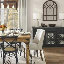 Home Decorators Collection Medium Arched Dark Stained Wood Windowpane Antiqued Classic Accent Mirror (26 in. H x 36 in. W) -Flora Home Decorators Soldes home decorators collection wall mirrors mr30368 hd 40 1000