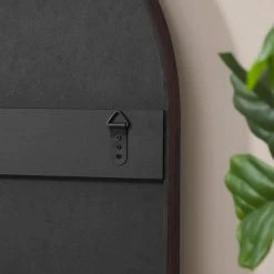 Home Decorators Collection Medium Arched Dark Stained Wood Windowpane Antiqued Classic Accent Mirror (26 in. H x 36 in. W) -Flora Home Decorators Soldes home decorators collection wall mirrors mr30368 hd a0 1000