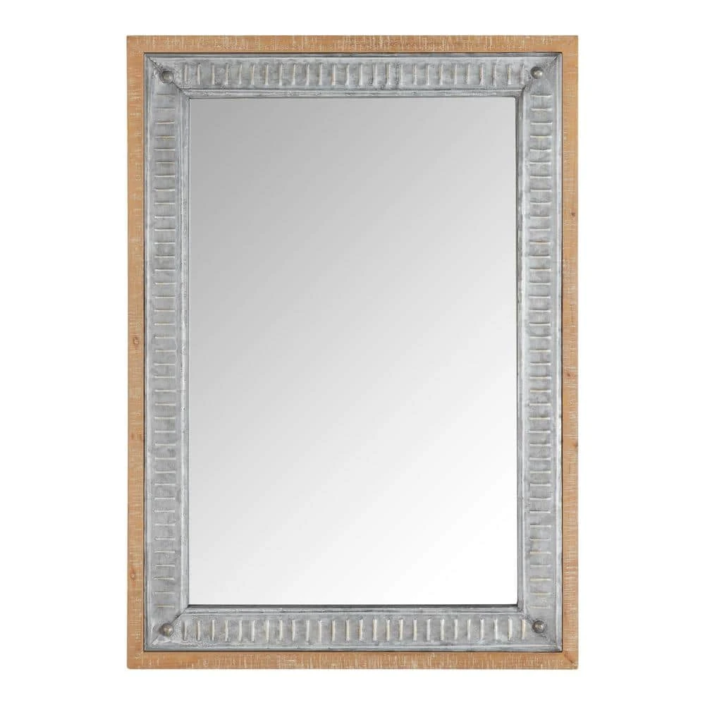 Home Decorators Collection Small Rectangle Galvanized Antiqued Farmhouse Accent Mirror (20 in. H x 28 in. W) 3 Home Decorators Collection Small Rectangle Galvanized Antiqued Farmhouse Accent Mirror (20 in. H x 28 in. W)