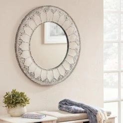 Home Decorators Collection Medium Round Ivory Antiqued Classic Accent Mirror (32 in. Diameter) 12 Home Decorators Collection Medium Round Ivory Antiqued Classic Accent Mirror (32 in. Diameter) -Flora Home Decorators Soldes home decorators collection wall mirrors p180278 1xxa e1 1000