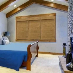 Home Decorators Collection Modern Farmhouse Cut-to-Size Honey Flat-Weave Cordless Light-Filtering Bamboo Shade - 30.5 in. W x 72 in. L -Flora Home Decorators Soldes honey home decorators collection bamboo shades 2258531e 300x72 c3 1000