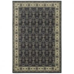 Home Decorators Collection Gianna Indigo 8 ft. x 10 ft. Border Area Rug