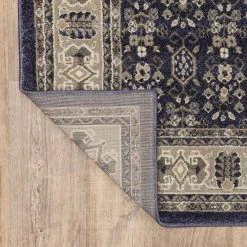 Home Decorators Collection Gianna Indigo 8 ft. x 10 ft. Border Area Rug -Flora Home Decorators Soldes indigo home decorators collection area rugs 442720 66 1000