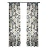 Home Decorators Collection Floral Cottage 50 in. W x 84 in. L Light Filtering Window Panel in Indigo -Flora Home Decorators Soldes indigo home decorators collection room darkening curtains fzh04lab2ing 64 1000