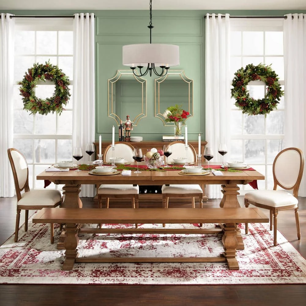 Home Decorators Collection Ellington Haze Wood Upholstered Dining Chair with Rounded Back Ivory Seat (Set of 2) (19 in. W x 38 in. H) 12 Home Decorators Collection Ellington Haze Wood Upholstered Dining Chair with Rounded Back Ivory Seat (Set of 2) (19 in. W x 38 in. H) - Image 10