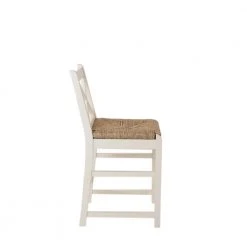 Home Decorators Collection Dorsey Ivory Wood Counter Stool with Back and Woven Rush Seat -Flora Home Decorators Soldes ivory home decorators collection bar stools st1906072 nivy e1 1000