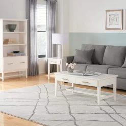 Home Decorators Collection 61.1 in. Ivory Wood 3-shelf Standard Bookcase with Adjustable Shelves -Flora Home Decorators Soldes ivory home decorators collection bookcases bookshelves sk19345cr2 v fa 1000