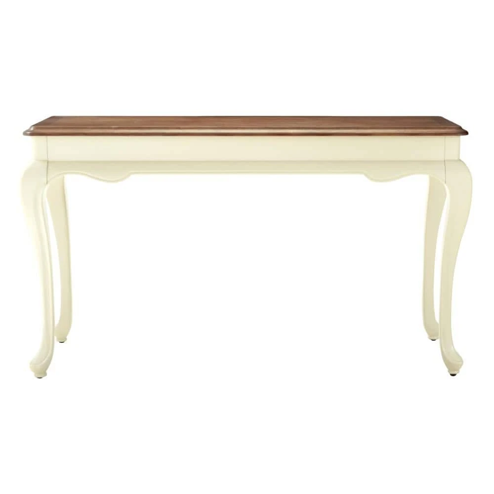 Home Decorators Collection Provence 54 in. Ivory/Ash Brown Standard Rectangle Wood Console Table 3 Home Decorators Collection Provence 54 in. Ivory/Ash Brown Standard Rectangle Wood Console Table