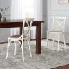 Home Decorators Collection Mavery Ivory Wood Dining Chair with Cross Back and Woven Seat (Set of 2) (19 in. W x 34.6 in. H) 1 Home Decorators Collection Mavery Ivory Wood Dining Chair with Cross Back and Woven Seat (Set of 2) (19 in. W x 34.6 in. H) -Flora Home Decorators Soldes ivory home decorators collection dining chairs pjc118 297001 64 1000