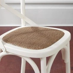 Home Decorators Collection Mavery Ivory Wood Dining Chair with Cross Back and Woven Seat (Set of 2) (19 in. W x 34.6 in. H) 15 Home Decorators Collection Mavery Ivory Wood Dining Chair with Cross Back and Woven Seat (Set of 2) (19 in. W x 34.6 in. H) -Flora Home Decorators Soldes ivory home decorators collection dining chairs pjc118 297001 a0 1000