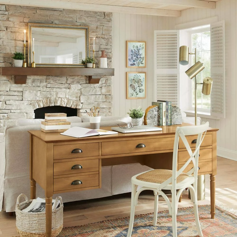 Home Decorators Collection Mavery Ivory Wood Dining Chair with Cross Back and Woven Seat (Set of 2) (19 in. W x 34.6 in. H) 10 Home Decorators Collection Mavery Ivory Wood Dining Chair with Cross Back and Woven Seat (Set of 2) (19 in. W x 34.6 in. H) - Image 8