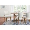 Home Decorators Collection Ivory Upholstered Dining Chairs with Haze Finished Wood Accents (Set of 2) -Flora Home Decorators Soldes ivory home decorators collection dining chairs pjc454 pj222 64 1000