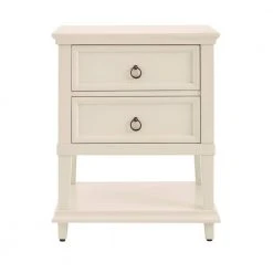 Home Decorators Collection Grantley Ivory 2-Drawer Nightstand (27 in. H x 22 in. W x 16.5 in. D)