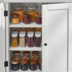 Home Decorators Collection Ivory Food Pantry Cabinet with Adjustable Shelves -Flora Home Decorators Soldes ivory home decorators collection pantry cabinets m22083h1 1d 1000