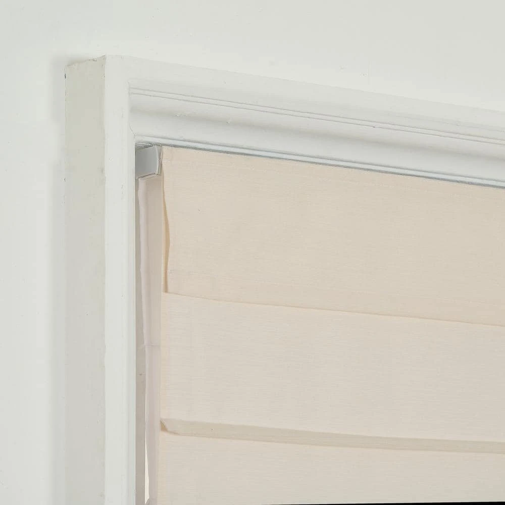 Home Decorators Collection Cordless Light Filtering Fabric Roman Shade 35X64 Ivory 7 Home Decorators Collection Cordless Light Filtering Fabric Roman Shade 35X64 Ivory - Image 5