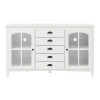 Home Decorators Collection Glenwood Ivory Glass Door Buffet with Window Pane -Flora Home Decorators Soldes ivory home decorators collection sideboards buffet tables m22079h1 64 1000