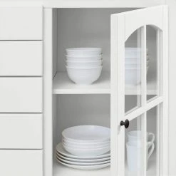 Home Decorators Collection Glenwood Ivory Glass Door Buffet with Window Pane -Flora Home Decorators Soldes ivory home decorators collection sideboards buffet tables m22079h1 a0 1000